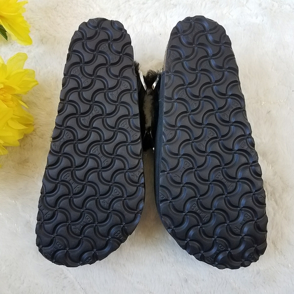 Birkenstock Tokio Shearling Oiled Leather-Shearling - Black - Picture 4 of 9